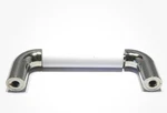 (6) Amerock BP76269-WH14 Polished Chrome 3"CC Cabinet Wire Pull W/ White Center. Fixed Price $28.99.