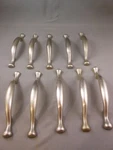 Lot 10 Vtg Amerock Allison Brushed Satin Nickel 5" Drawer Handle Pulls. Fixed Price $25.99.