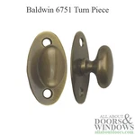 Baldwin Turn Piece Polished Brass 6751 Passage Knob For Interior Exterior. Fixed Price $54.99.