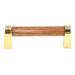 Amerock Classics Polished Brass Wood 3" Ctr. Cabinet Handle BP76241-O3. Fixed Price $6.87.