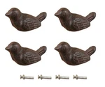 Midwest Craft House 4 Bird Drawer Handles/pulls/knobs Made From Cast Brown. Fixed Price $27.99.