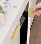Peaha 30 Pack Gold Cabinet Handles Finger Pulls Edge 6 1/4 Inch Hole Center. Fixed Price $59.99.