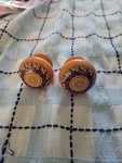 Set Of 2 Siro Botanico Orange/mandela Design Mushroom Contemporary Cabinet Knob. Fixed Price $17.25.