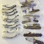 Drawer Pulls 6 New 10 Belwith Backplates Brass Finish 3" Ctc. Fixed Price $19.70.