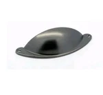 8 Pk. Drawer Cup Pulls 205-C64-BNB-D Cabinet Handles Black Satin Allen + Roth. Fixed Price $10.00.