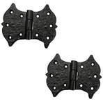 Adonai "gamul" Antique Cast Iron Heavy Duty Vintage Cabinet Butterfly Hinges (2). Fixed Price $99.99.