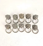 Set Of 10 Vintage Amerock Brass Lion Head Ring Pulls 888 Dresser Drawer Knobs. Fixed Price $54.99.