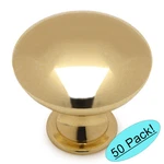 *50 Pack* Cosmas Cabinet Hardware Polished Brass Round Knob #5305PB. Fixed Price $54.45.