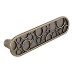 Weathered Brass Flat Oblong Shape Kitchen Cabinet Cup Pull Handle 3" Center. Fixed Price $24.50.