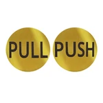 Brixwell RIS2PB Round Push Pull Indicator Set Polished Brass Finish. Fixed Price $9.90.