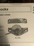 Baldwin 0451-030 Polished Brass Sash Window Locks. Fixed Price $15.00.