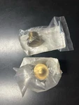 Pair Of Rh Restoration Hardware Grafton Knobs 1/4" Lacquered Burnished Brass. Fixed Price $25.00.