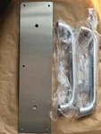 Ives 8303-0 4" X 16" US26D Satin Chrome Back To Pull W/plate, 10" Center. Fixed Price $149.99.