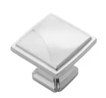 Lot Of 10 Hickory Hardware P3240 Chrome Bridges 1-1/4" Square Cabinet Knob Pulls. Fixed Price $13.59.