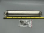 Pottery Barn Mercer Bin Drawer Handle Pull 8" Satin Nickel, With Hardware. Fixed Price $13.50.