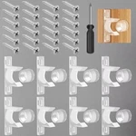 Kibbeh 8 Sets False Front Cabinet Clips Kitchen Doors Transparent. Fixed Price $9.11.