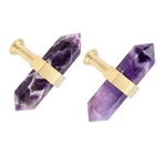 Mookaitedecor Set Of 2 Amethyst Double Crystal Points Drawer Knobs With Screw.... Fixed Price $44.84.