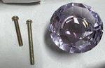 1.5 Inch Light Purple Crystal Diamond Glass Cabinet Pull Handle Lot Of 21. Fixed Price $25.99.