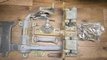 Complete Set 1940S Jamison Built Cold Storage Door Hardware Handle Hinges Latch. Fixed Price $249.95.
