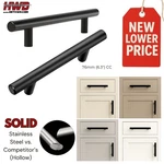 Solid Stainless Steel Modern T-bar Handle Kitchen Bath Cabinet Pull 3" Cc Black. Fixed Price $27.27.