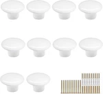 10 Pack White Ceramic Cabinet Knobs Vintage Round Drawer Cupboard Dresser Wardro. Fixed Price $14.93.