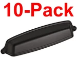 Amerock 10-PACK Stature 5-1/16 Inch Center To Cup Cabinet Pull Black. Fixed Price $35.19.