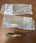 3 Vintage Amerock 644-1 Arched Drawer Cabinet Door Brass Pulls. Fixed Price $12.00.