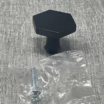 Lot Of 25!! Brainerd P42267W-FB Flat Black 1/4" Hexagon Cabinet & Drawer Knob. Fixed Price $26.99.