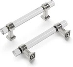 Hickory Hardware Cabinet Pull 5 1/2 In. Crysacrylic W/ Polished Nickel 10 Pack. Fixed Price $29.22.