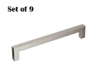 Miseno Studio 6-5/16 Brushed Satin Nickel Set Of 9. Fixed Price $37.95.