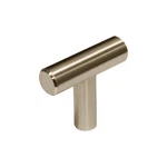Rok Contemporary Metal Knob Pull, Brushed Nickel, 1-9/16" Overall Length. Fixed Price $46.03.