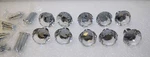 Shabby Chic Crystal Cabinet Knobs Glass Drawer Pulls Prism Round Dresser Set 10. Fixed Price $18.00.