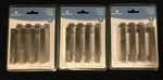 (12) Qty. Total 3 Packs Brainerd Inch Square Cabinet Pulls Satin Nickel. Fixed Price $15.00.