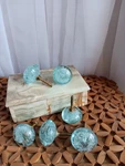 Vintage Amerock Glass Polished Round Cabinet Knobs Set Of 6 Contemporary Style. Fixed Price $66.00.