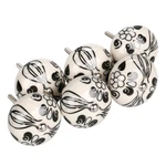 6 Ceramic Knobs Drawer Pulls Cupboard Handles Door Vintage Shabby #15. Fixed Price $21.33.