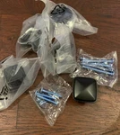South Main Hardware 1-1/4 In. Flat Black Traditional Square Cabinet Knob, 5 Lot. Fixed Price $7.00.