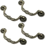 Uenhoy 4 Pcs 5 Inch Bail Handle Drop Pulls Vintage Hole Center, Bronze. Fixed Price $18.43.