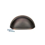Pack Amerock BP53010 Orb Oil-rubbed Bronze Cup Cabinet Drawer Handle Pull. Fixed Price $55.07.
