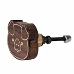 Marktsq Set Of 2 Wooden Pig Cabinet Knobs. Fixed Price $6.00.