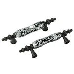 Lbfeel Ceramic Drawer Pulls Handle Black White Dresser Knob For Kitchen Cabinet. Fixed Price $35.40.