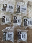 Lot Of 7 Belwith P8-W White Ceramic Drawer Door Cabinet Knobs 1.5". Fixed Price $10.00.