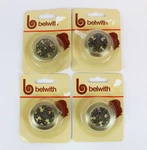 (4) Vintage Belwith Floral Filagree Antique Brass Cabinet Drawer Pulls Nos. Fixed Price $16.00.