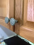 12 Pcs Light Blue Vintage Ceramic Cabinet Knobs, Round Drawer & Door Pulls. Fixed Price $17.17.