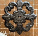 Lot 12 Fleur De Lis Cast Iron Medallions Hobby Lobby Furniture Accents Diy Craft. Fixed Price $39.99.