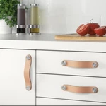 Ikea Osternas Leather Handle Tanned 6" New 2 Pack. Fixed Price $17.99.