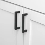 10 Gliderite Solid Square Slim Bar Pull Matte Black 3-3/4" Cc 21683-96-MB-1. Fixed Price $37.46.