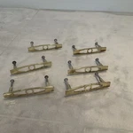 Lot Of 6 Jaybee Jb Scandia Pull Handle 1950S Bright Shiny Brass 3" Centers Mcm. Fixed Price $70.00.