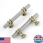 Homdiy 25 Pack Kitchen Cabinet Handles Brushed Nickel Pulls 3 Inch Silve. Fixed Price $65.56.