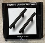 (10-PK) Msi Cabinet Bar Matte Black 3" Center-to-center CHTHDHRO5MBPK10. Fixed Price $25.00.
