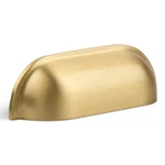-brushed Matt Gold Cup Kitchen Drawer Pulls Pack, 2-1/2 Inch Small Solid Br.... Fixed Price $27.69.